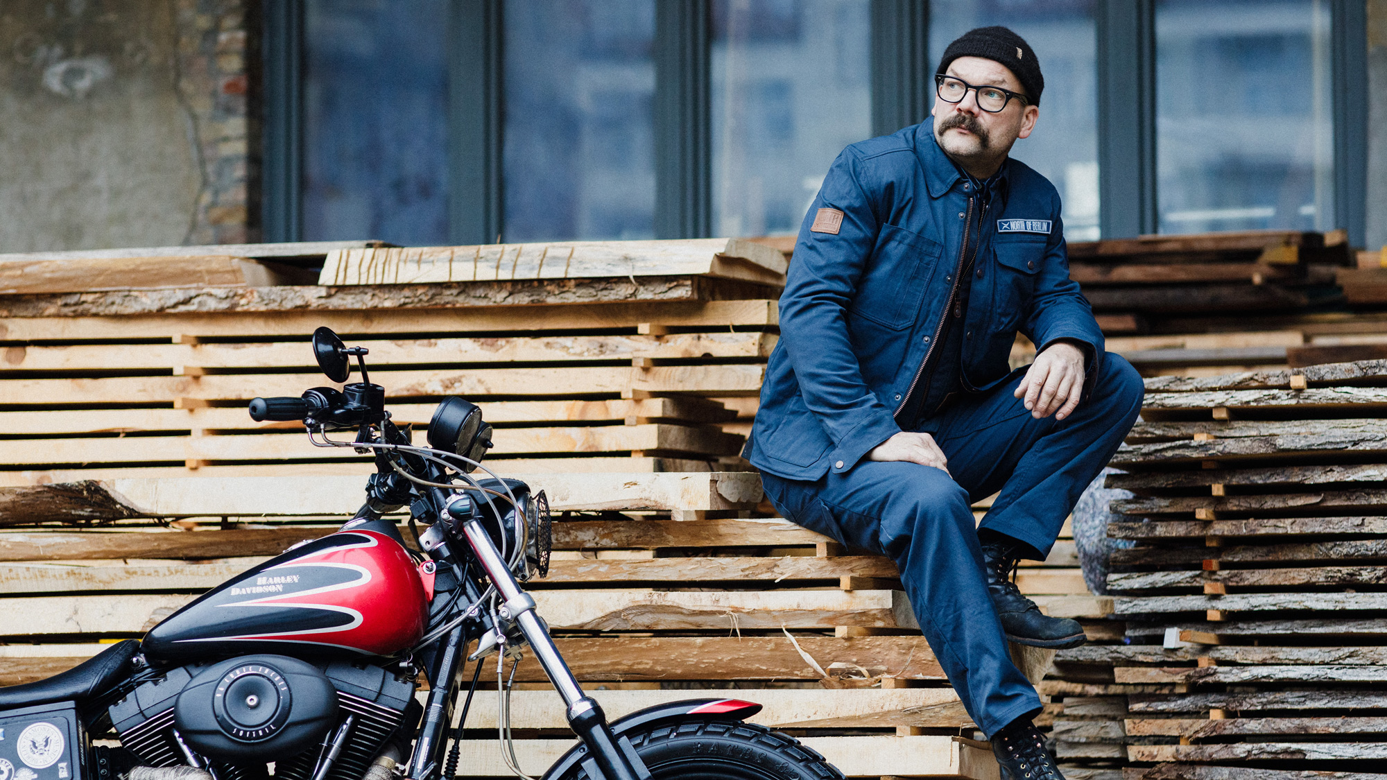 Utility Riding Jacket - A Motorcycle Rider wearing North of Berlin