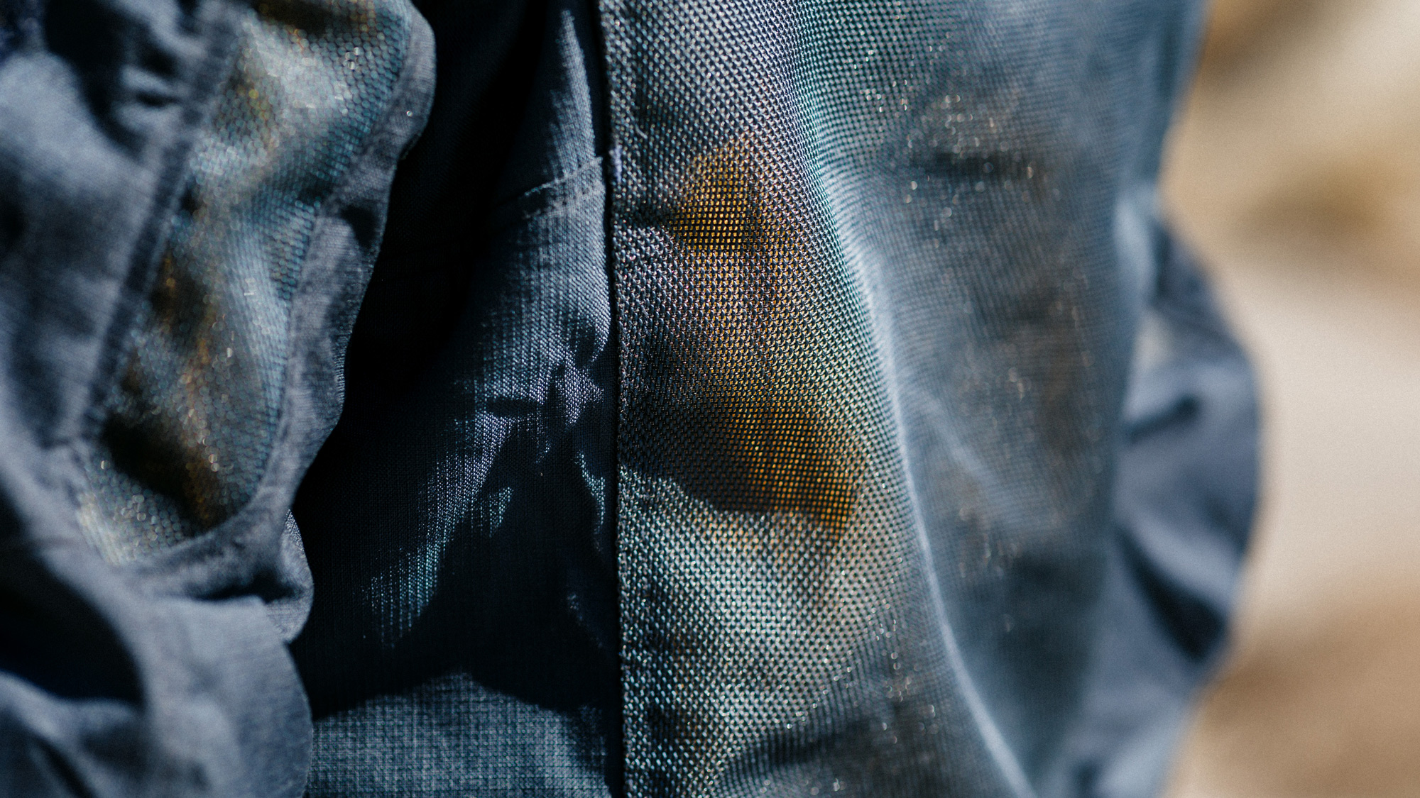 close up mesh jacket fabric
